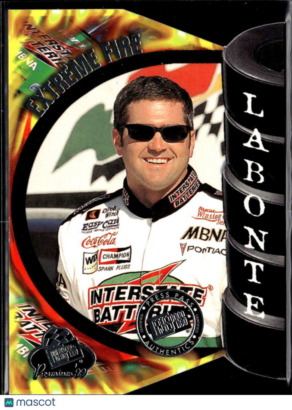 Bobby Labonte 1999 Press Pass Premium Extreme Fire Joe Gibbs Racing