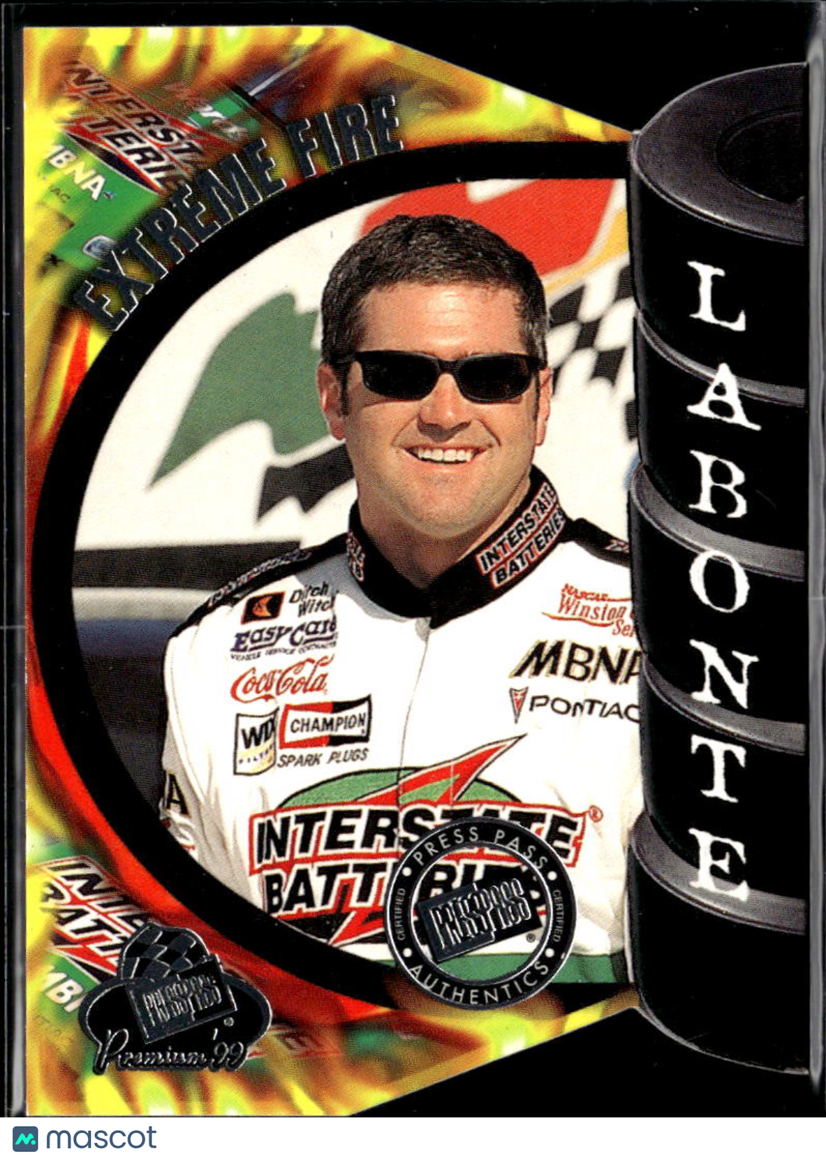 Bobby Labonte 1999 Press Pass Premium Extreme Fire Joe Gibbs Racing
