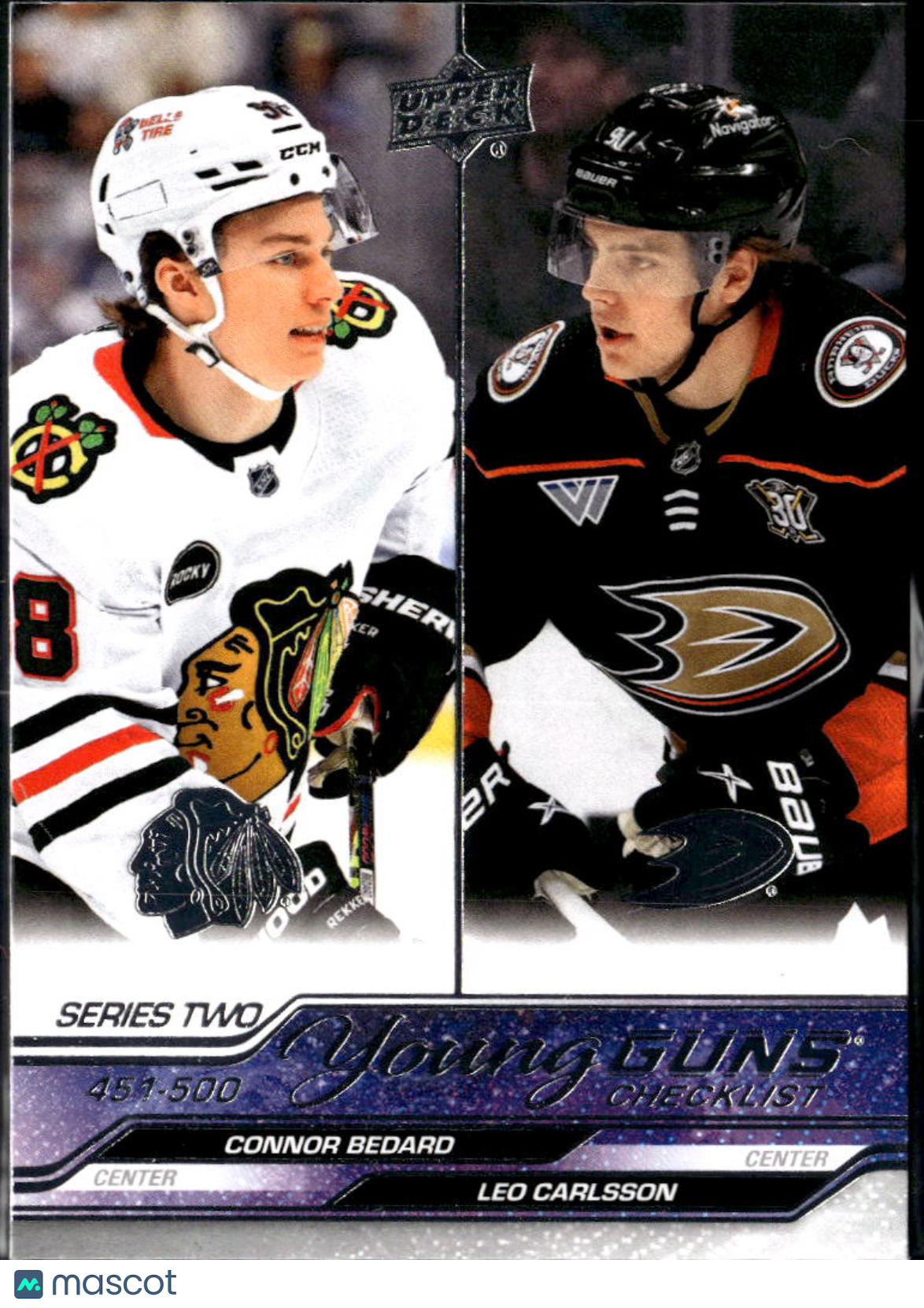 Connor Bedard 2024 Upper Deck Series 2 Young Guns Rookie RC Chicago Blackhawks