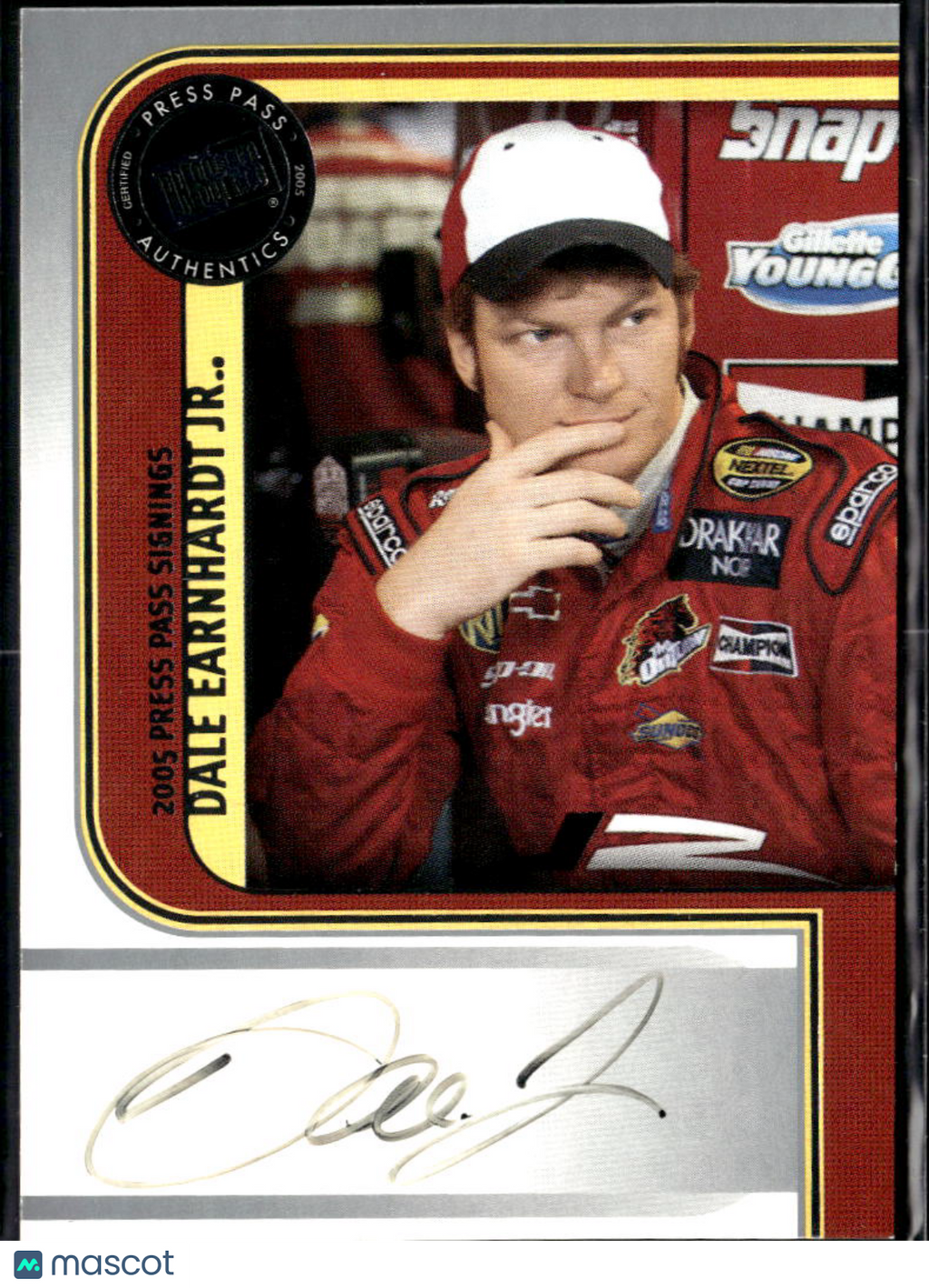 Dale Earnhardt Jr. 2005 Press Pass Signings Auto Autograph NASCAR