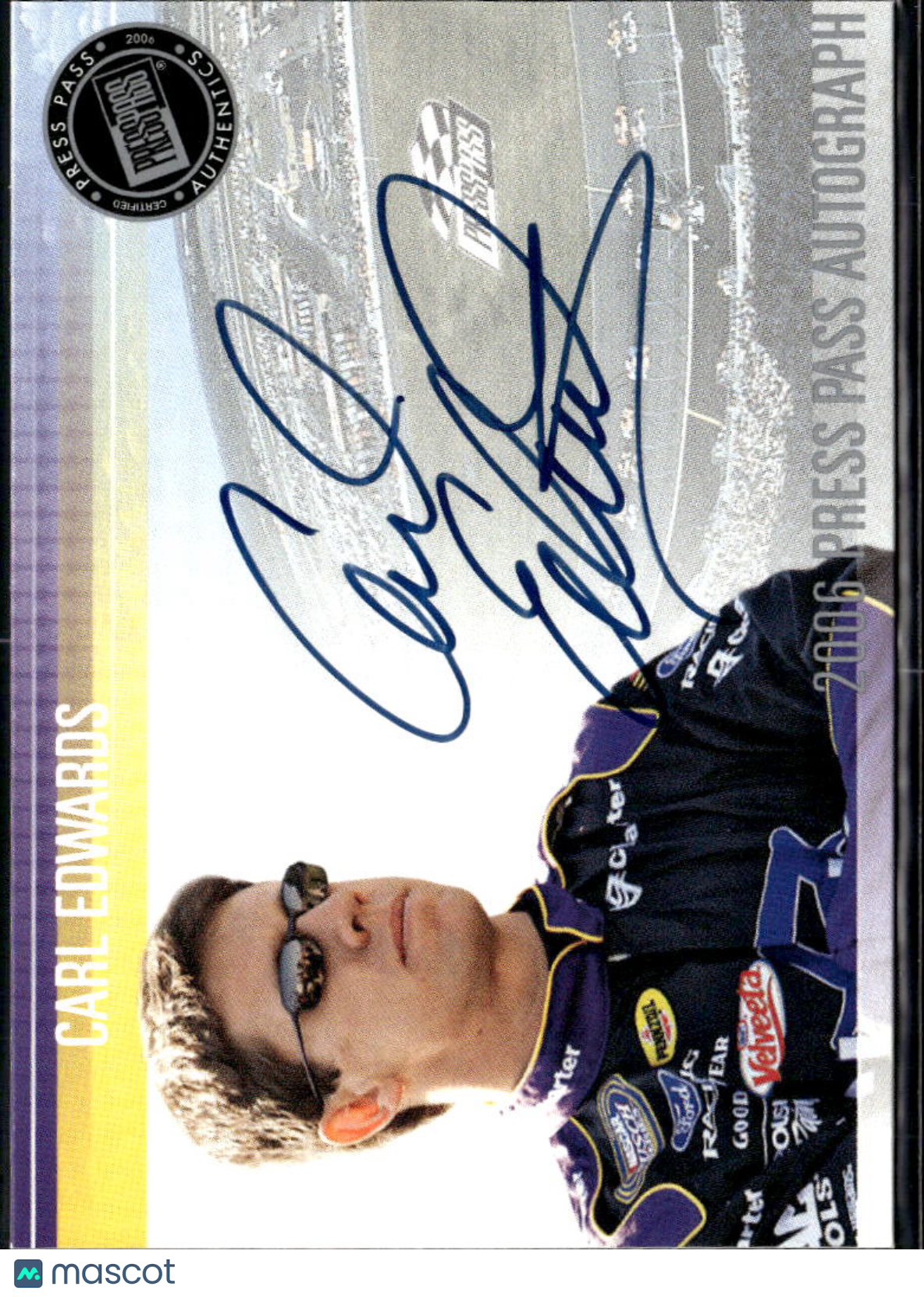 Carl Edwards 2005 Press Pass Auto Autograph Roush Racing