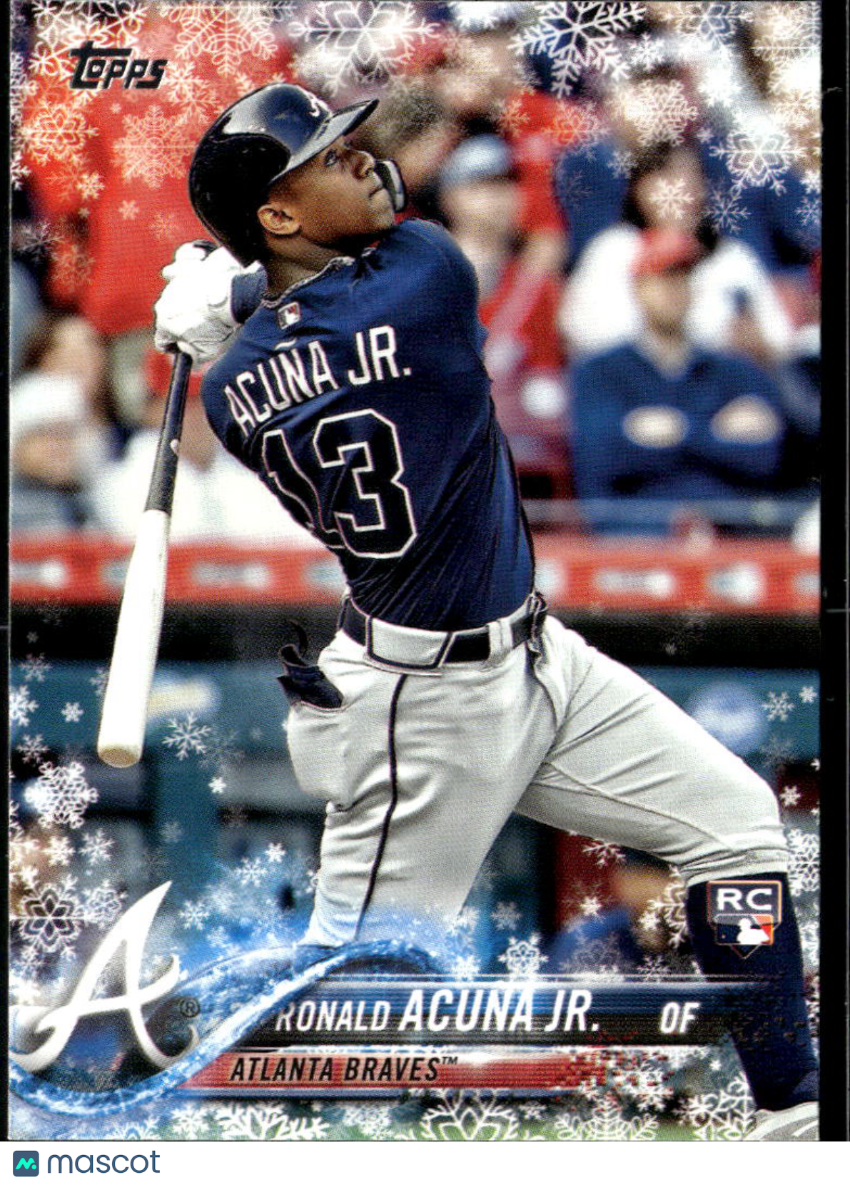 Ronald Acuna Jr. 2018 Topps Holiday Mega Rookie RC Atlanta Braves