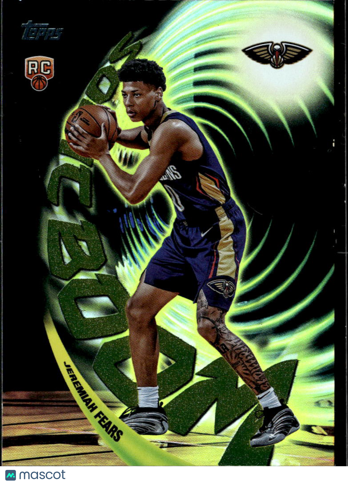Jeremiah Fears 2025 Topps Sonic Boom SSP Rookie RC New Orleans Pelicans
