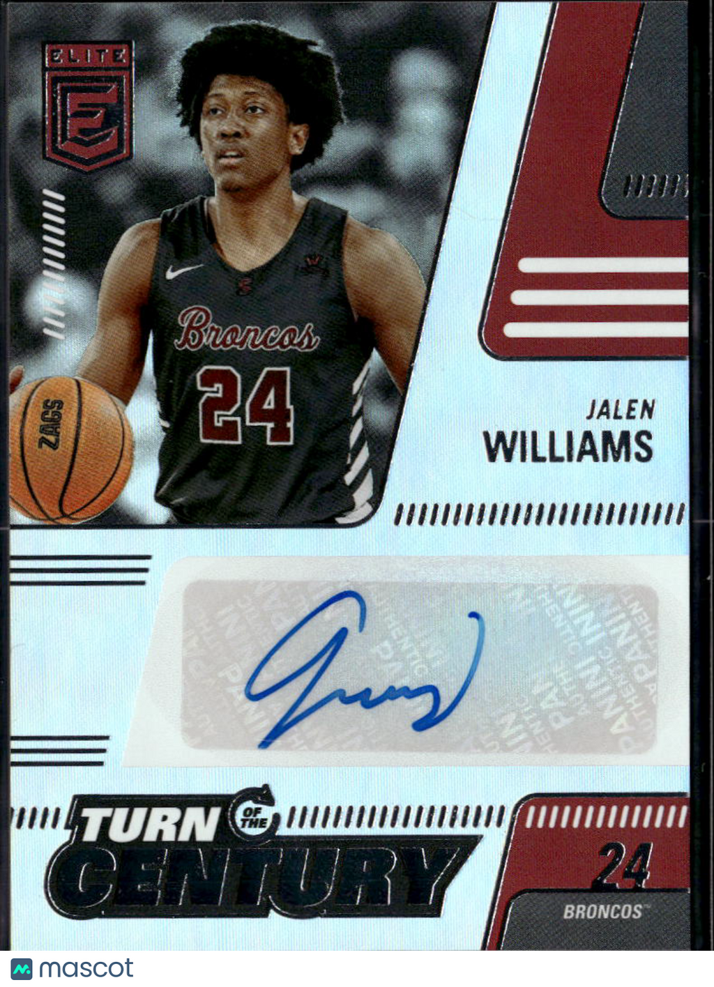Jalen Williams 2022 Elite Draft Picks Auto Autograph RC OKC Thunder Santa Clara