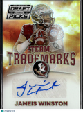 Jameis Winston 2015 Panini Prizm Trademarks Auto Autograph RC SSP Florida State
