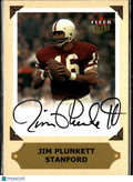 Jim Plunkett 2001 Fleer Ultra Auto Autograph Stanford Cardinal