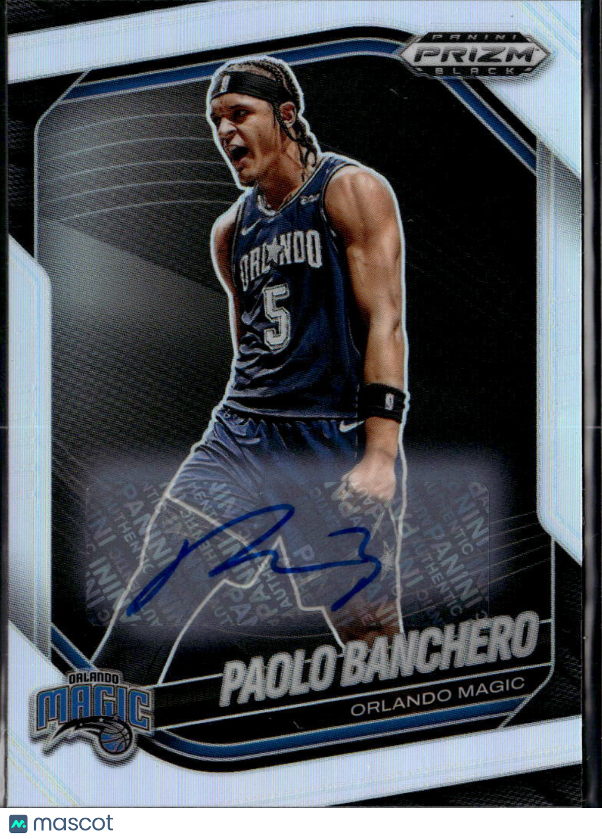 Paolo Banchero 2024-25 Prizm Black Auto Autograph Silver Orlando Magic