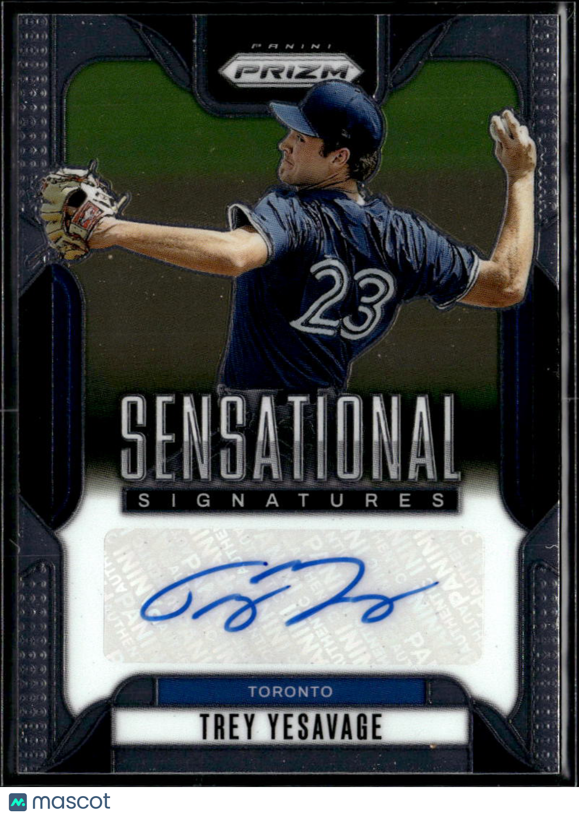 Trey Yesavage 2025 Prizm Auto Autograph Toronto Blue Jays