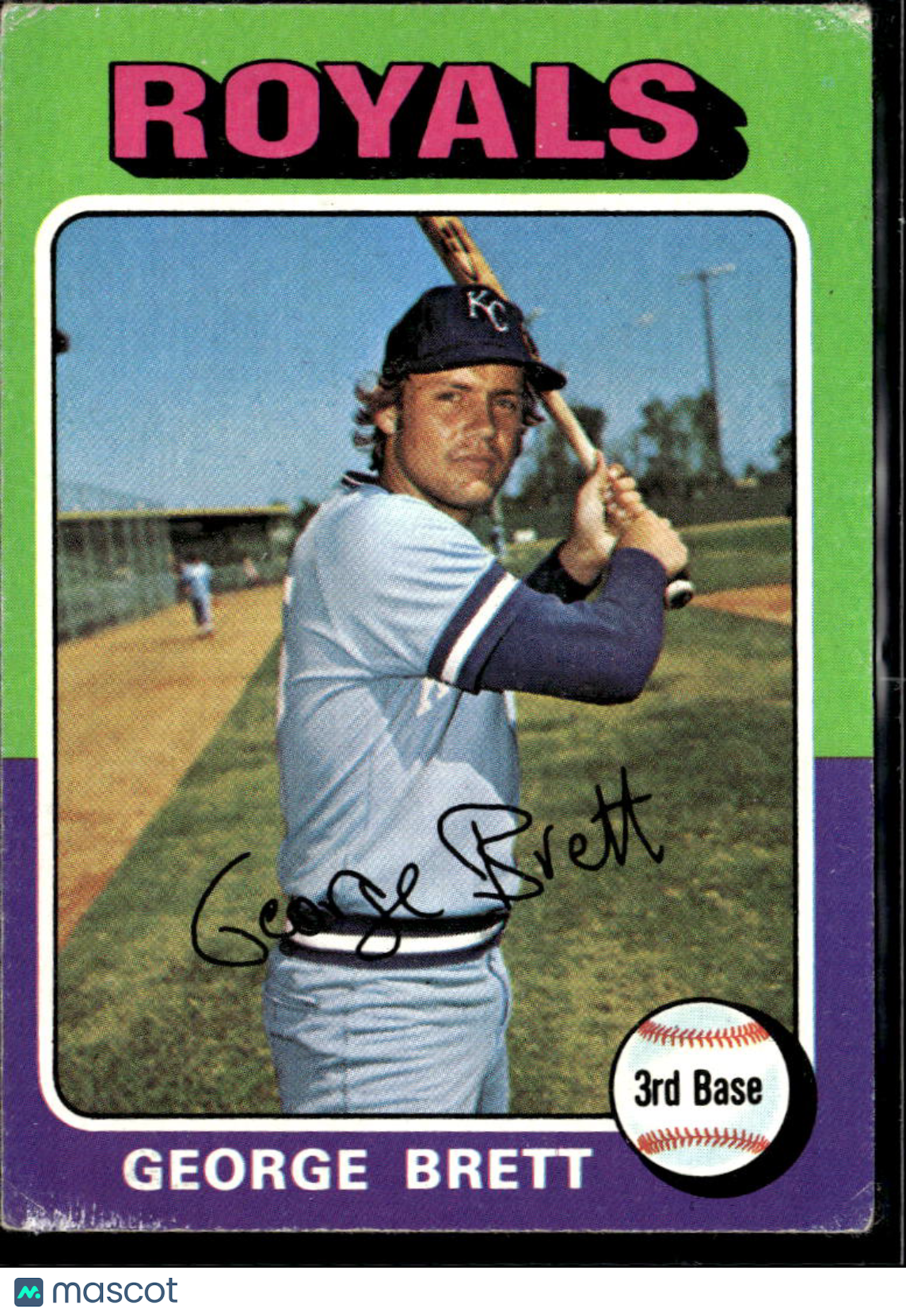 George Brett 1975 Topps Rookie RC #228 Kansas City Royals