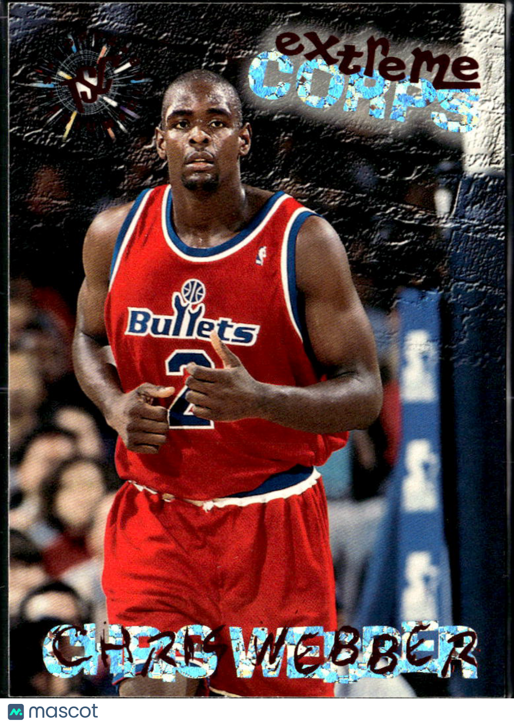 Chris Webber 1995 Topps Extreme Corps Washington Bullets