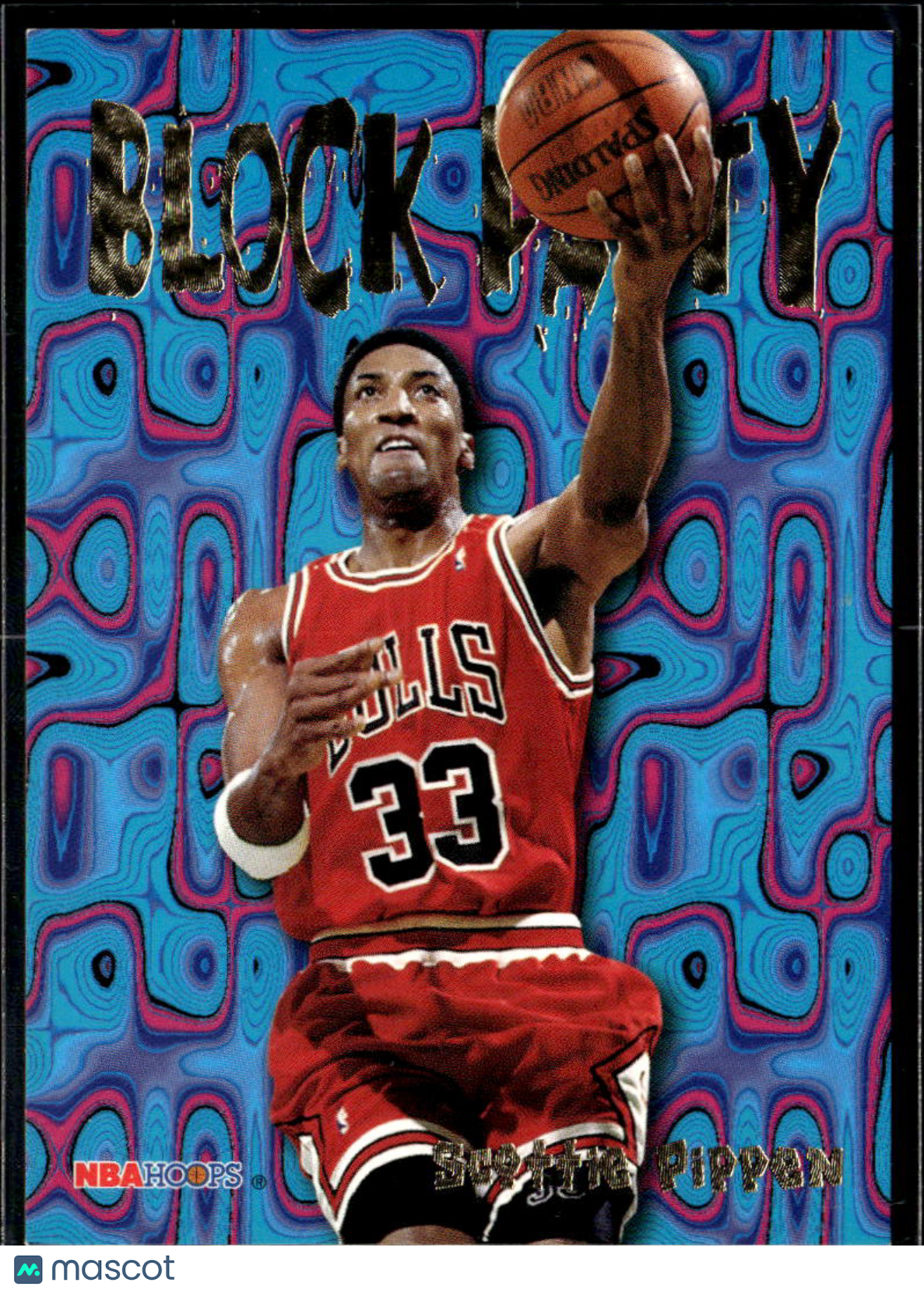 Scottie Pippen 1995 Hoops Block Party Chicago Bulls