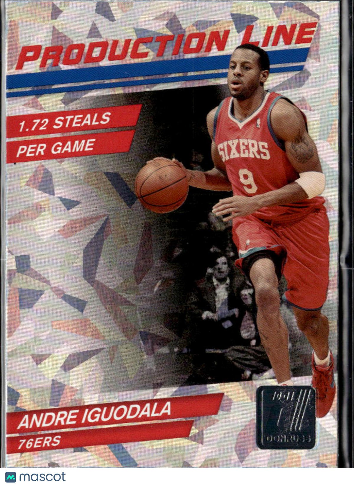 Andre Iguodala 2009 Panini Donruss Production Line Philadelphia 76ers