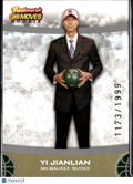 Yi Jianlian 2007 Topps Trademark Moves RC 1173/1999 Milwaukee Bucks
