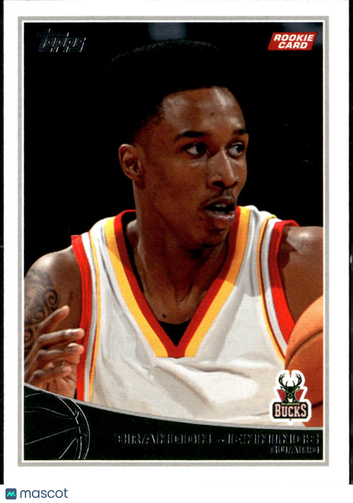 Brandon Jennings 2009-10 Topps Rookie Card RC #322 Milwaukee Bucks