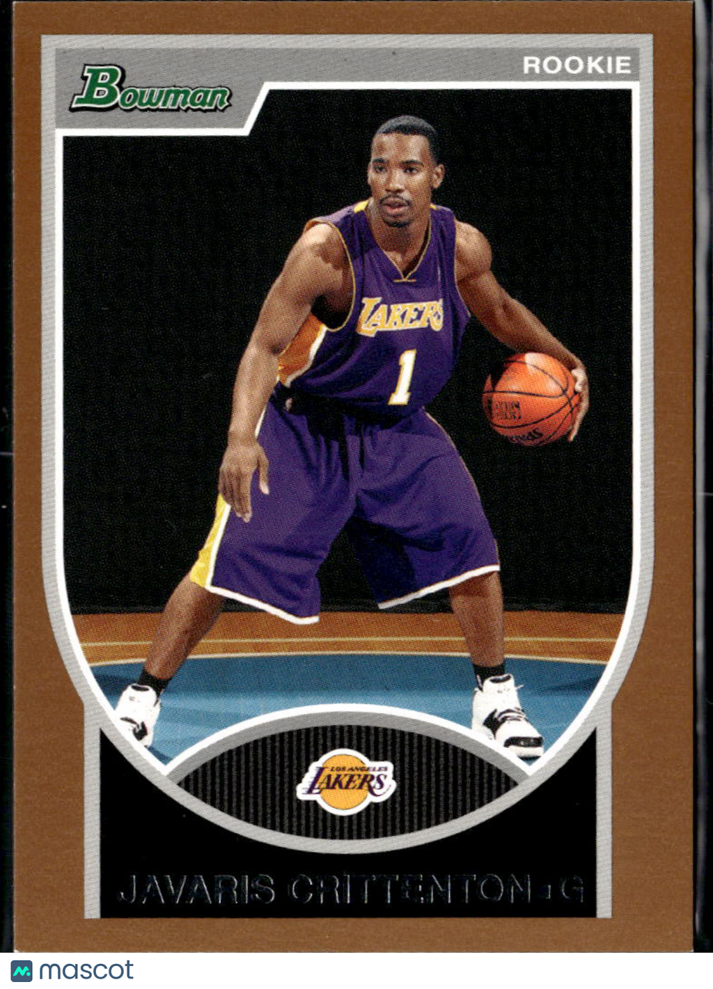 Javaris Crittenton 2007 Bowman Copper Rookie RC /399 Los Angeles Lakers