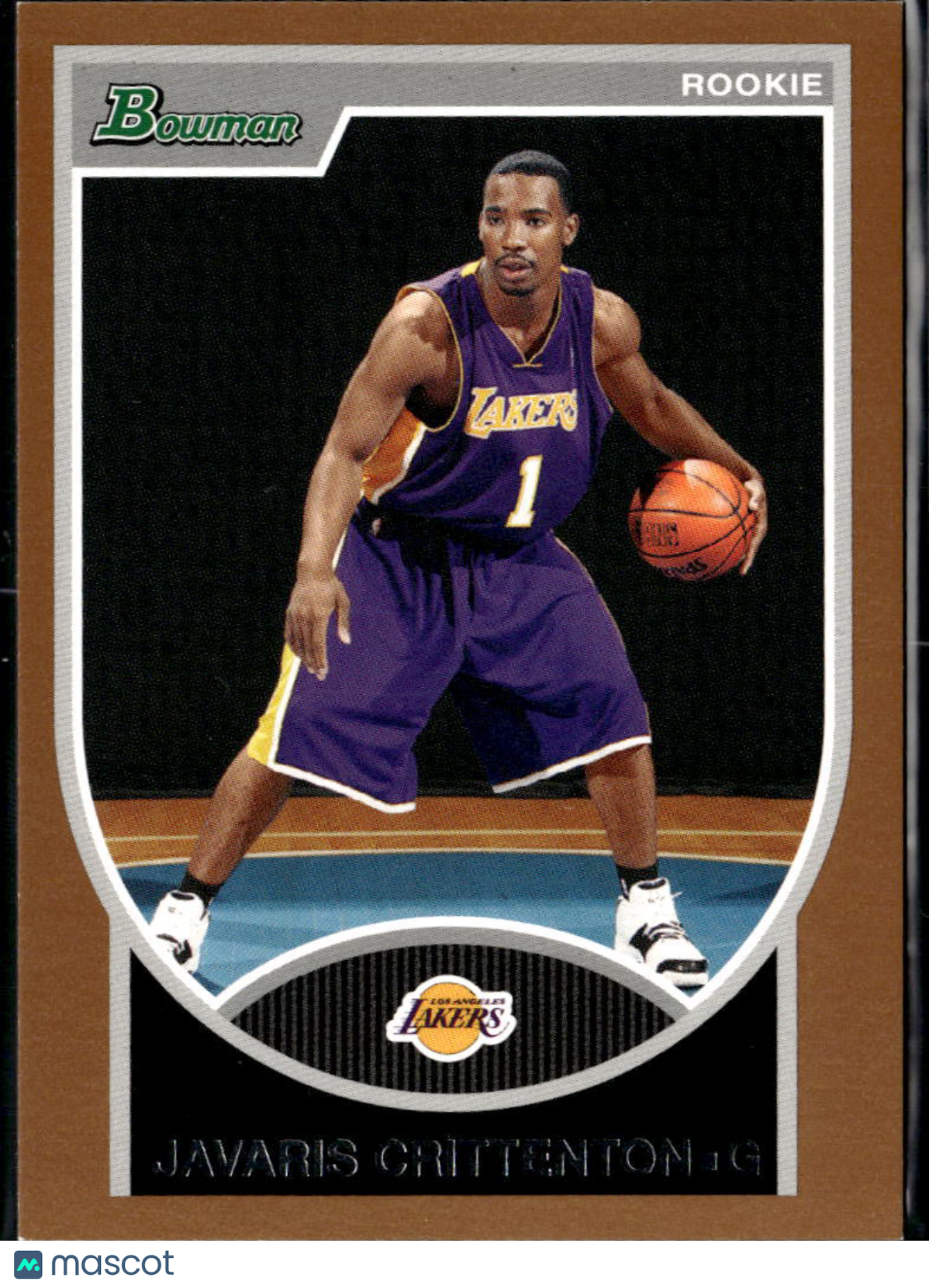 Javaris Crittenton 2007 Bowman Copper Rookie RC /399 Los Angeles Lakers