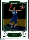 Kevin Love 2008-09 Bowman Chrome Rookie Card Minnesota Timberwolves