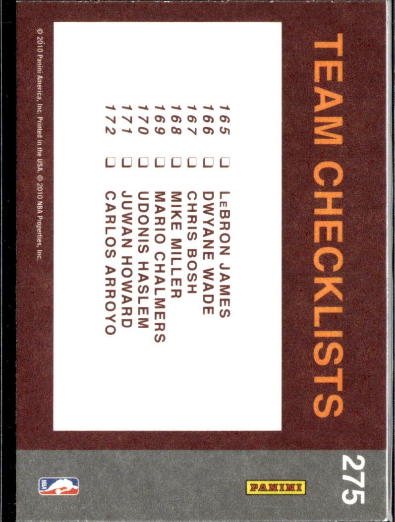 LeBron James Chris Bosh Dwyane Wade 2010-11 Donruss Miami Heat #275