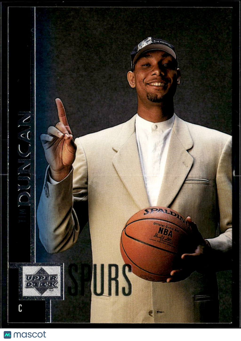 Tim Duncan 1997 Upper Deck Rookie RC #114 San Antonio Spurs