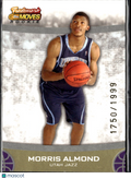 Morris Almond 2007 Topps Trademark Moves RC 1750/1999 Utah Jazz
