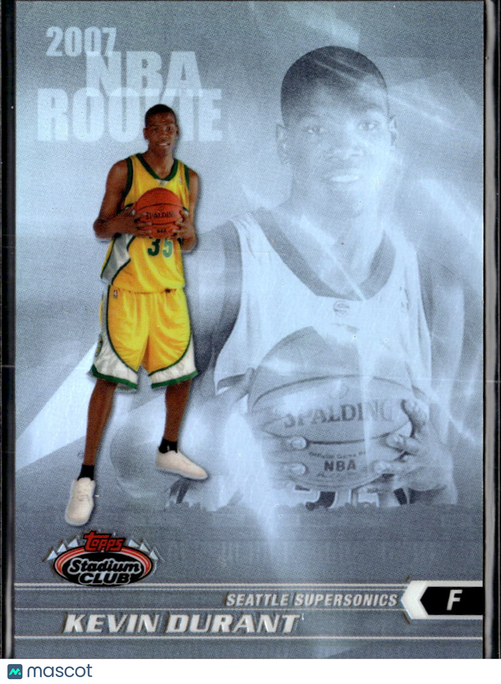 Kevin Durant 2007 Topps Stadium Club Refractor Rookie RC 468/999 SuperSonics
