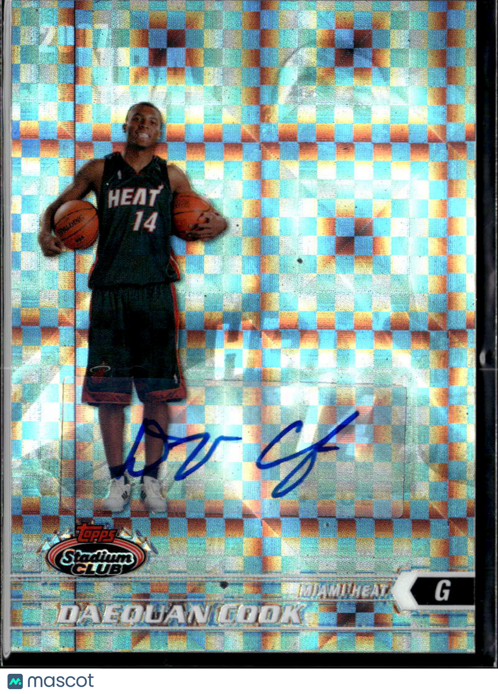 Daequan Cook 2007 Topps Stadium Club Auto Autograph X-Fractor Miami Heat