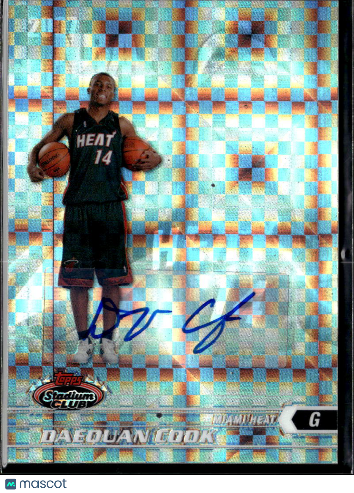 Daequan Cook 2007 Topps Stadium Club Auto Autograph X-Fractor Miami Heat