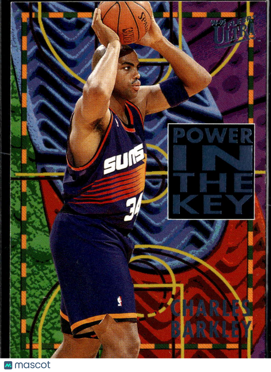 Charles Barkley 1995 Fleer Ultra Power in the Key Phoenix Suns