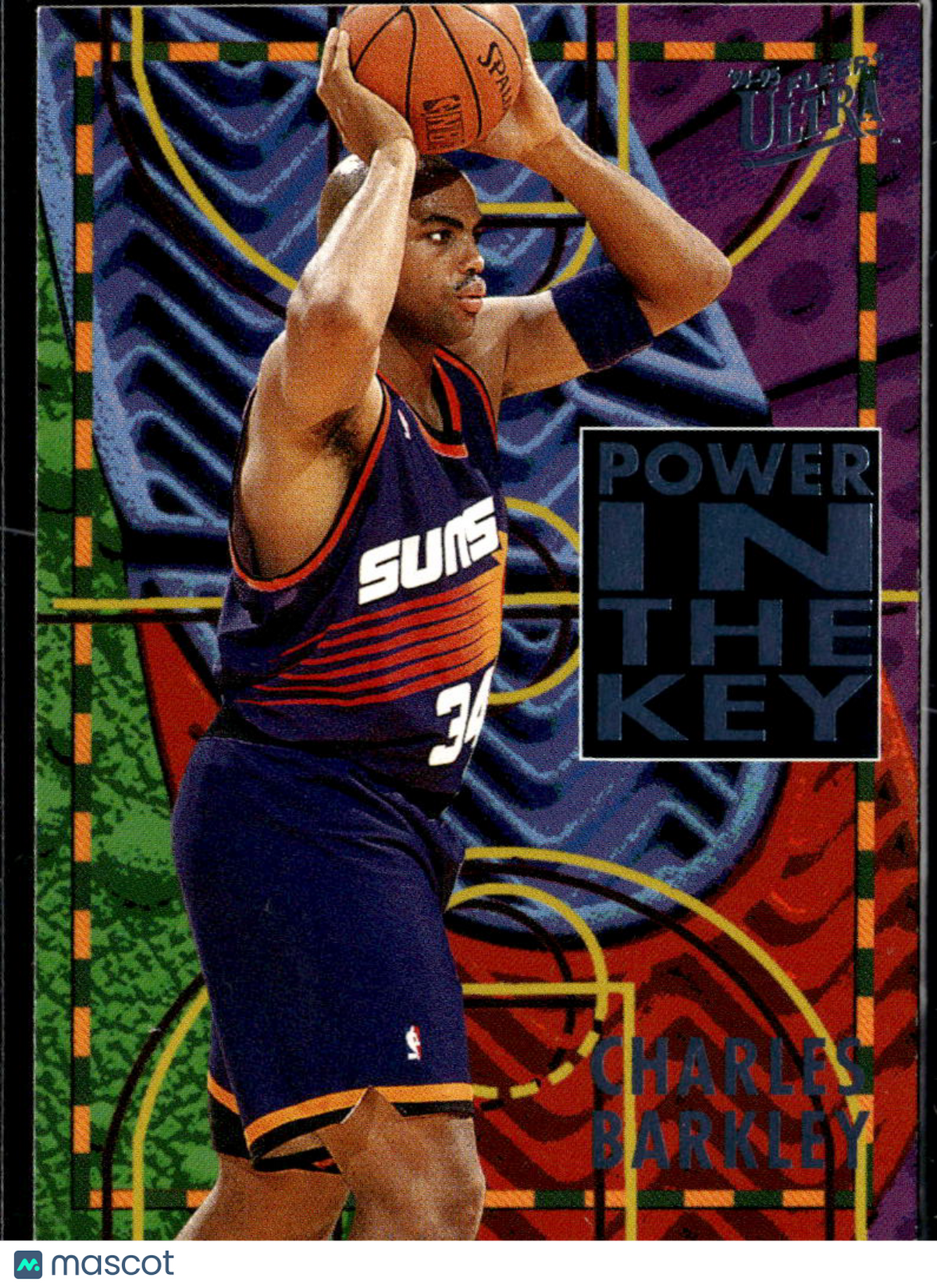 Charles Barkley 1995 Fleer Ultra Power in the Key Phoenix Suns