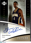 Shawne Williams 2006-07 Upper Deck Trilogy Auto Autograph Indiana Pacers
