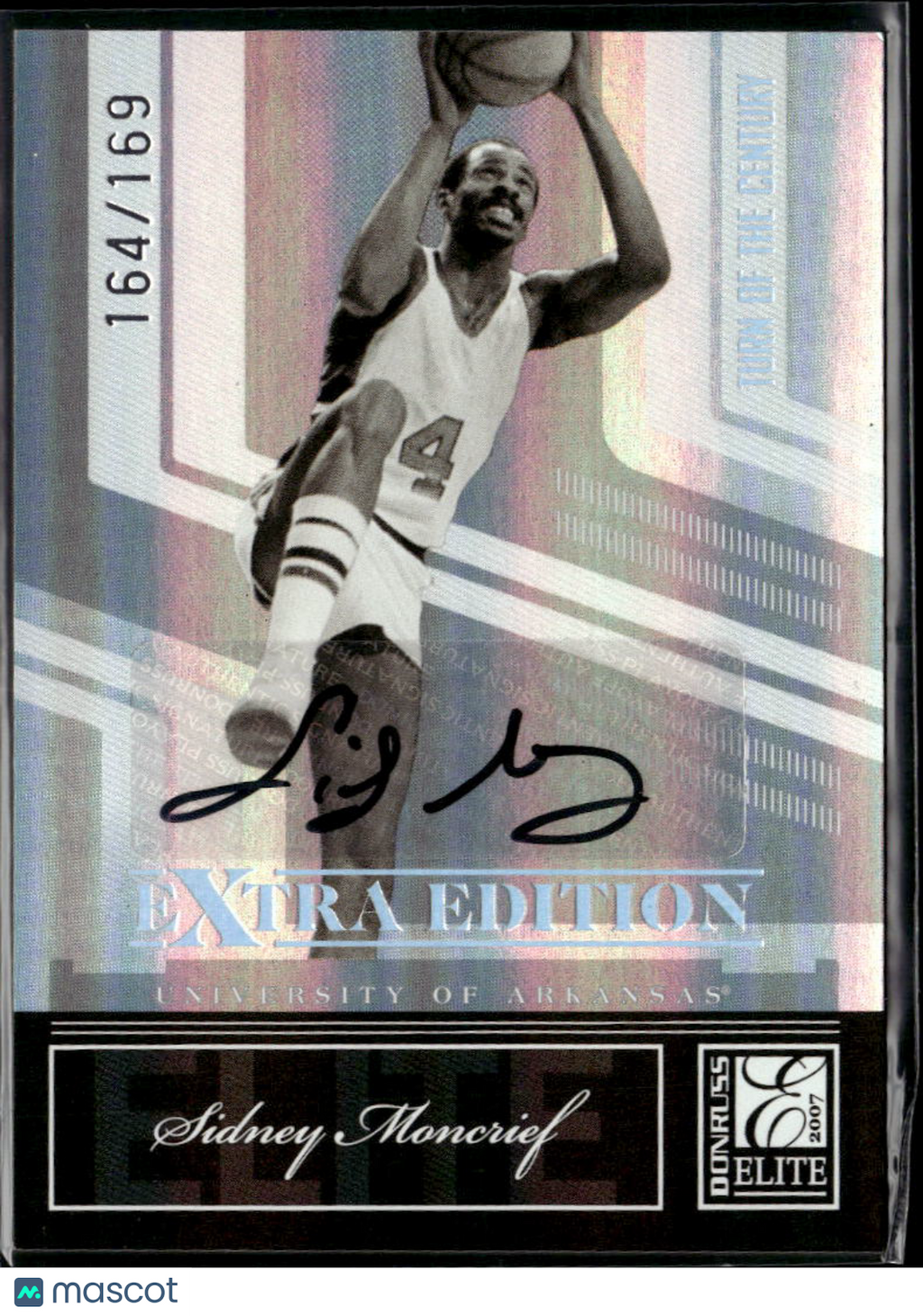 Sidney Moncrief 2007 Elite Extra Auto Autograph 164/169 Arkansas Razorbacks
