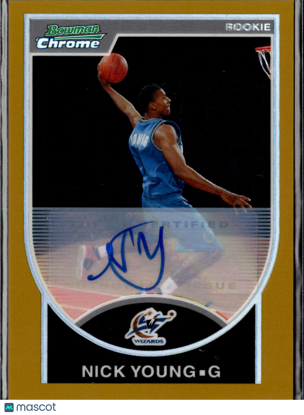 Nick Young 2007 Bowman Chrome GOLD Auto Autograph 10/50 Washington Wizards
