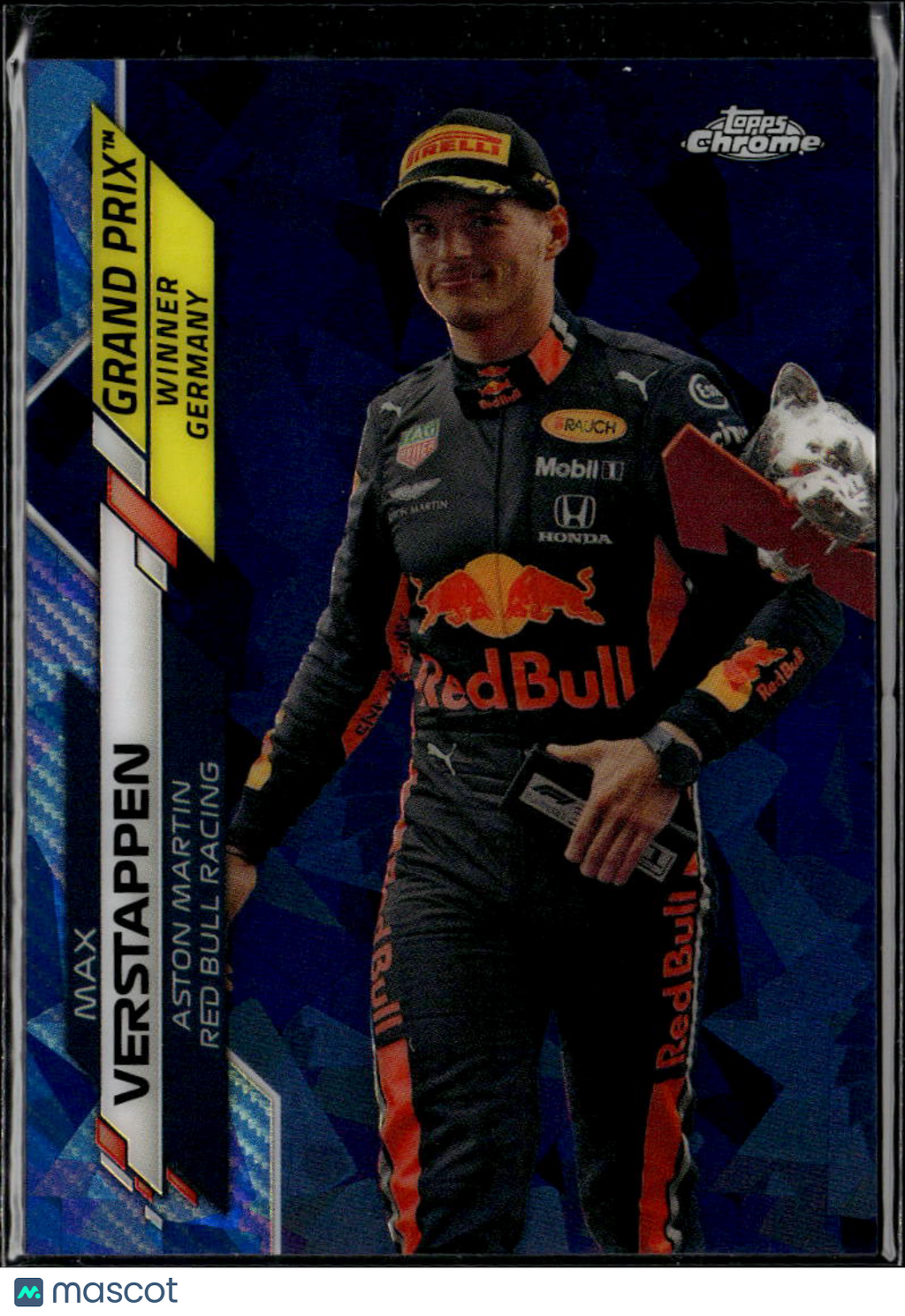 Max Verstappen 2020 Topps Chrome Formula 1 Sapphire #143 Aston Martin Red Bull