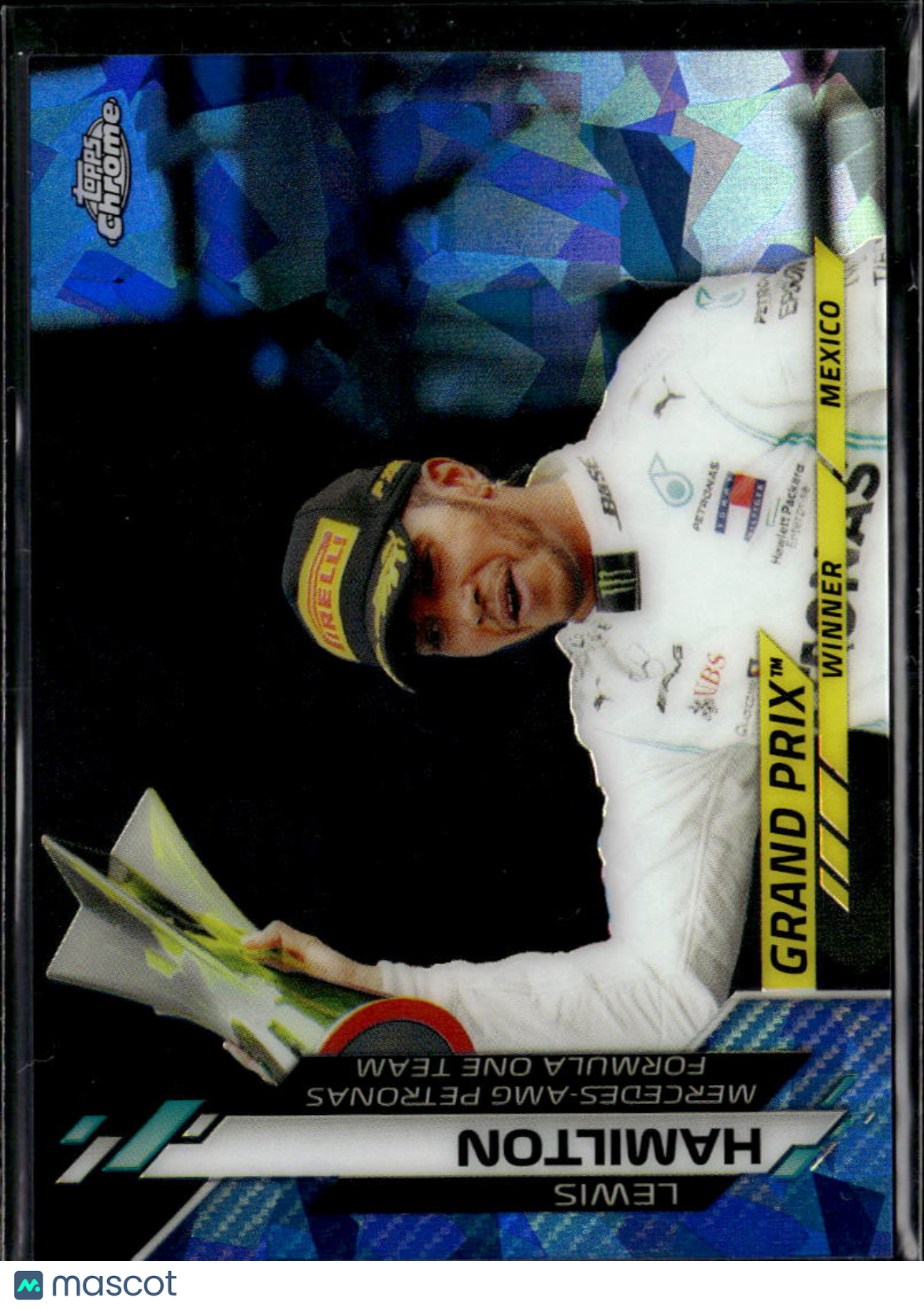 Lewis Hamilton 1993 Topps Chrome Formula 1 Sapphire #150 Mercedes-AMG