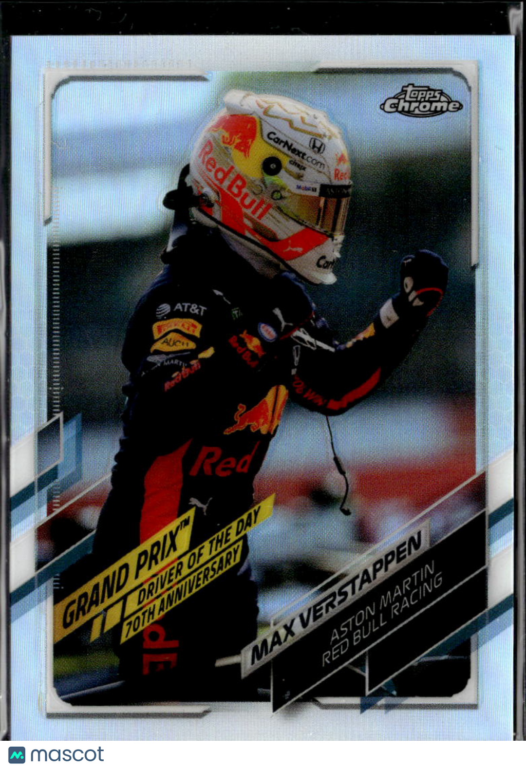 Max Verstappen 2021 Topps Chrome Formula 1 Refractor #167 Red Bull Racing