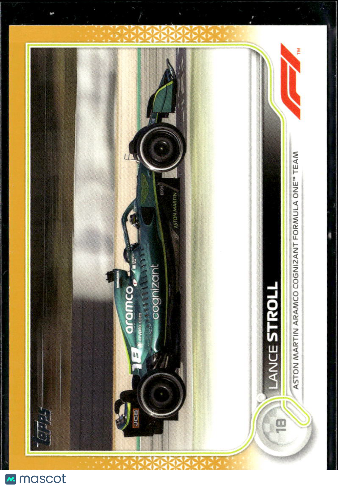 Lance Stroll 2022 Topps Formula 1 Gold 20/50 Aston Martin