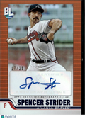 Spencer Strider 2023 Topps Big League Auto Autograph Orange 17/25 Atlanta Braves
