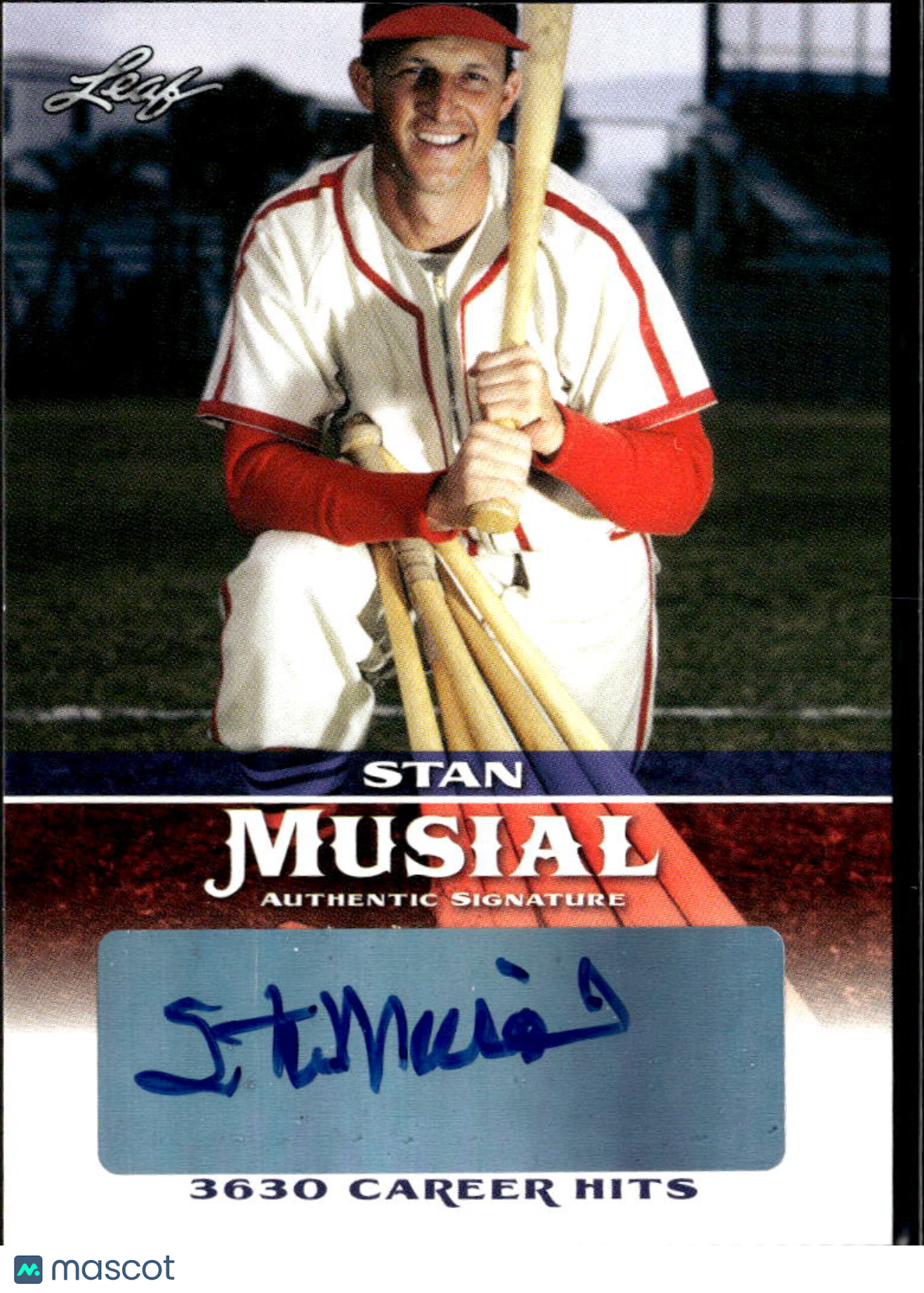 Stan Musial 2015 Leaf Auto Autograph St. Louis Cardinals