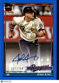 Josh Jung 2026 Topps 75th Auto Autograph Blue 31/150 Texas Rangers