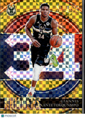 Giannis Antetokounmpo 2021-22 Select GOLD Prizm Numbers 2/10 Milwaukee Bucks