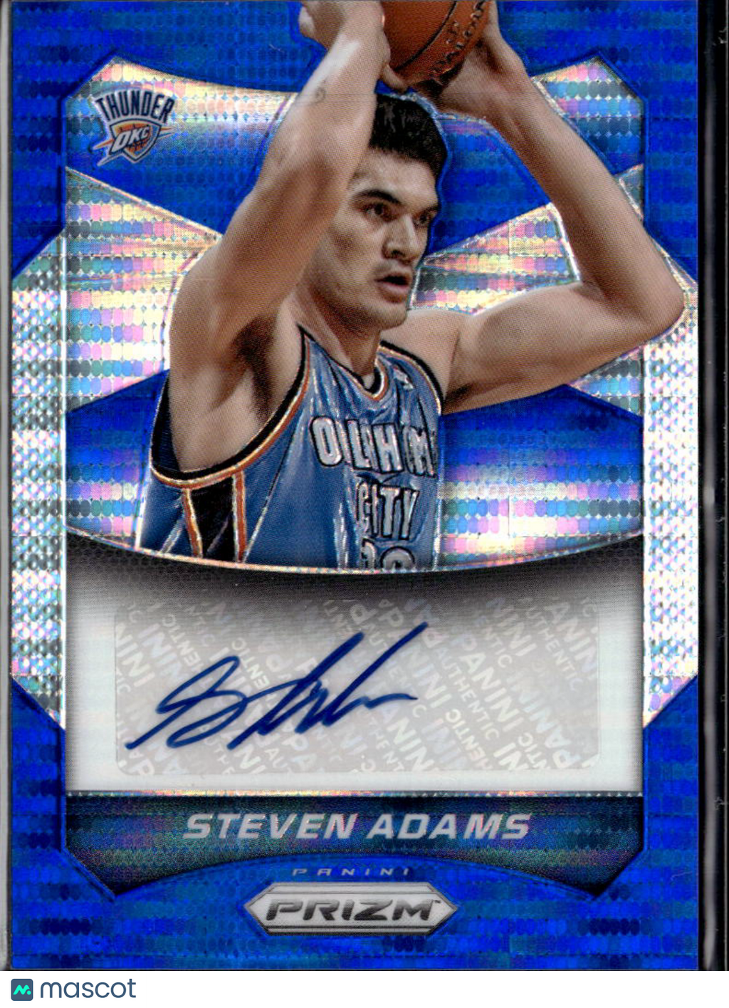 Steven Adams 2014-15 Prizm Auto Autograph Blue 108/249 Oklahoma City Thunder