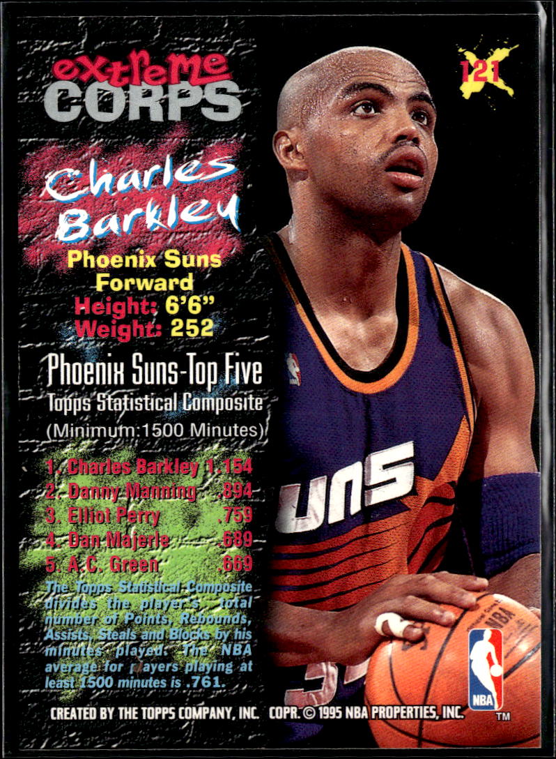 Charles Barkley 1995 Topps Gallery Extreme Corps Phoenix Suns