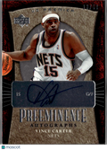 Vince Carter 2007-08 Upper Deck Preeminence Auto Autograph 13/50 New Jersey Nets