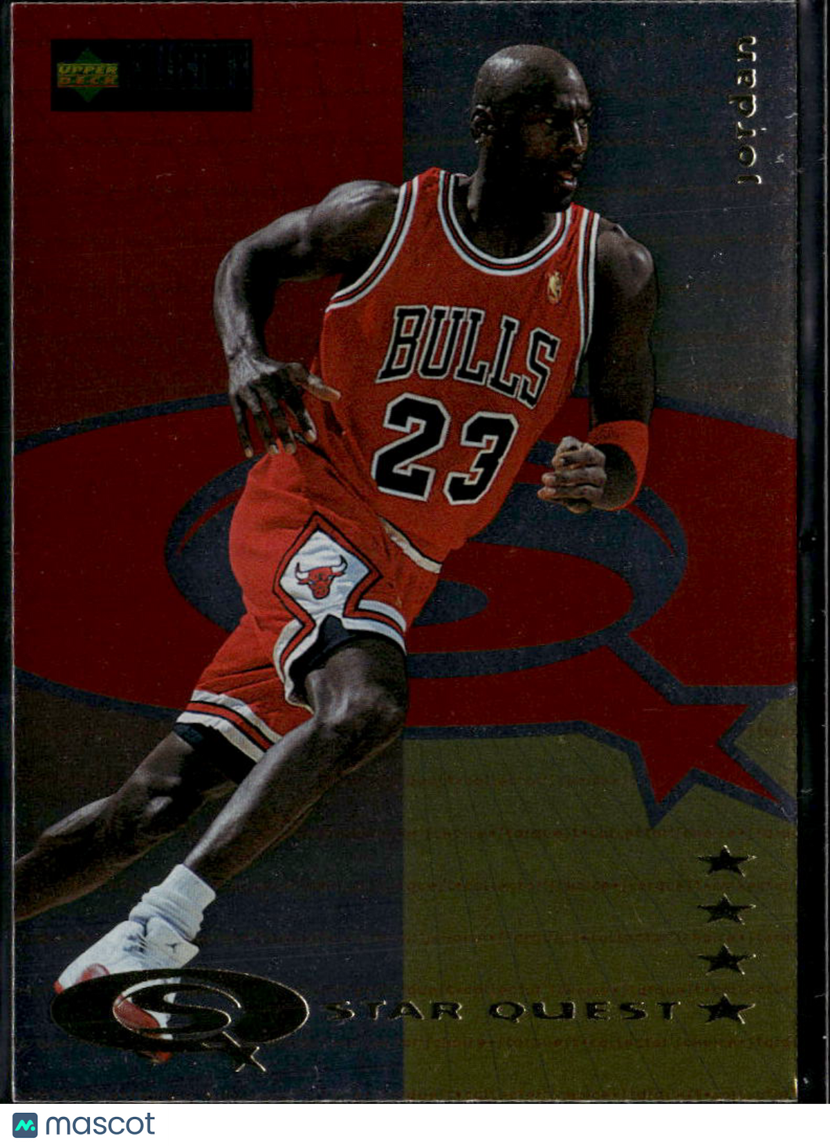 Michael Jordan 1997 Upper Deck Collector's Choice Star Quest Four Chicago Bulls