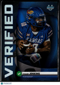 Chase Jenkins 2026 Bowman Chrome Verified Blue Refractor /150 Kansas Jayhawks