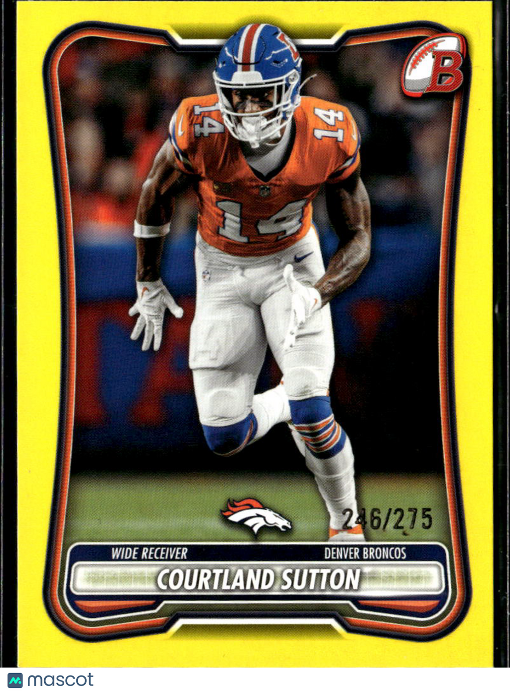 Courtland Sutton 2026 Bowman Yellow 246/275 Denver Broncos