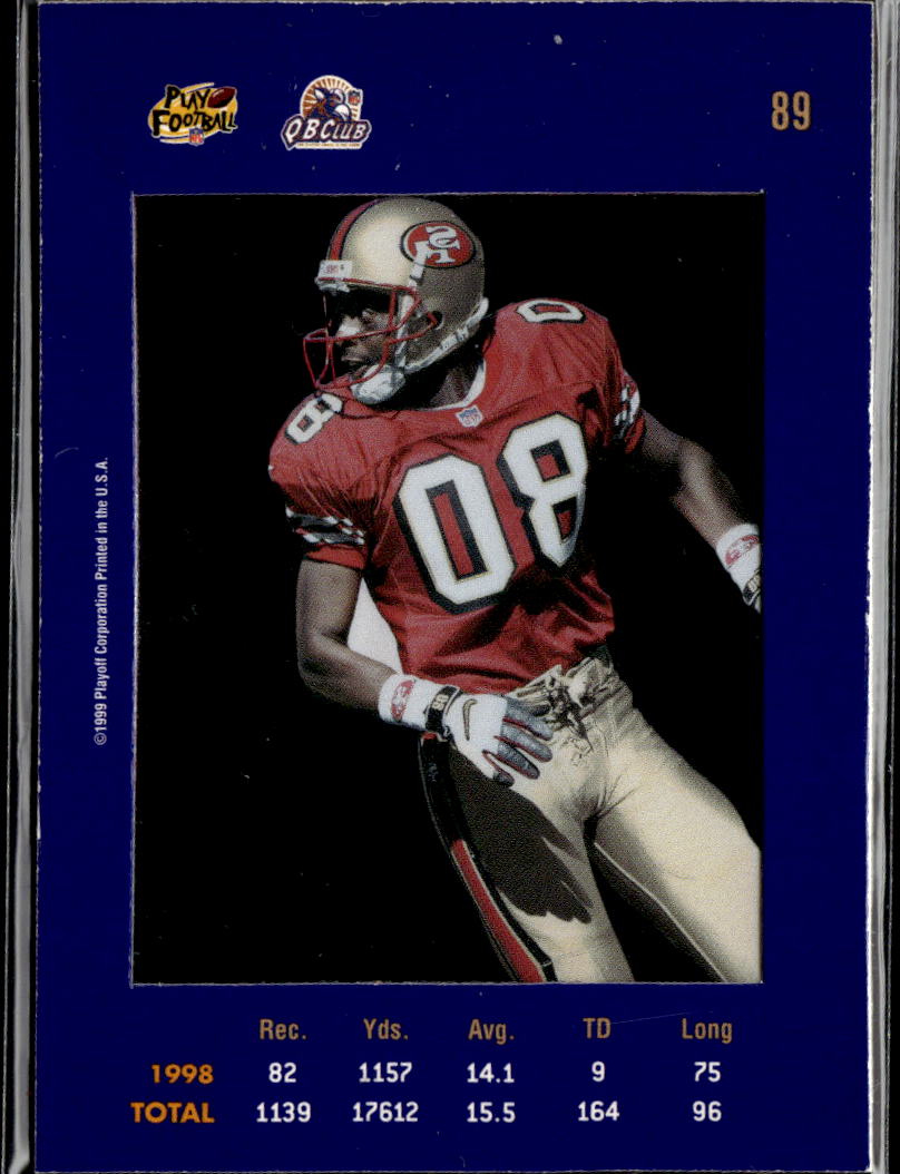 Jerry Rice 1999 Playoff Absolute SSD San Francisco 49ers