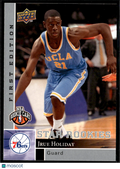 Jrue Holiday 2009 Upper Deck First Edition Rookie RC 76ers UCLA Bruins
