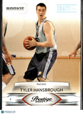 Tyler Hansbrough 2009 Prestige Draft Picks Light Blue RC /999 Indiana Pacers