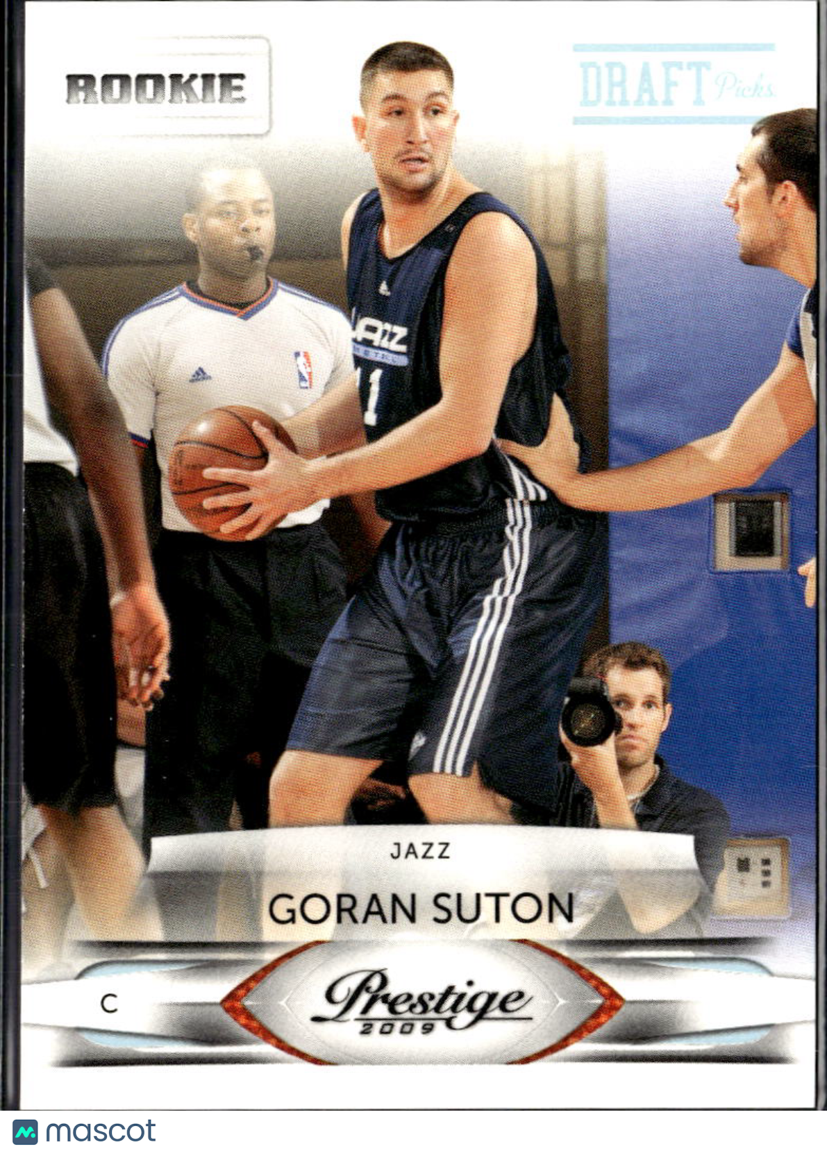 Goran Suton 2009 Panini Prestige Draft Picks Light Blue RC /999 Utah Jazz